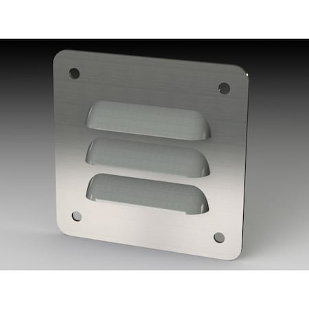 Saginaw Control & Engineering Louver Stand Kit, 3-1/4 in. H x 3-1/4 in. W x 0.43 in. L, 304 Stainless Steel SCE-AVK23SS